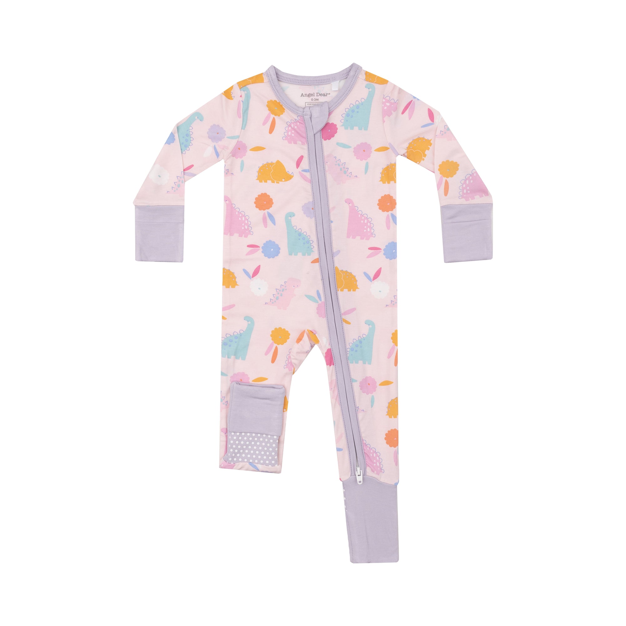 Floral Dinos Bamboo 2 Way Zipper Coverall