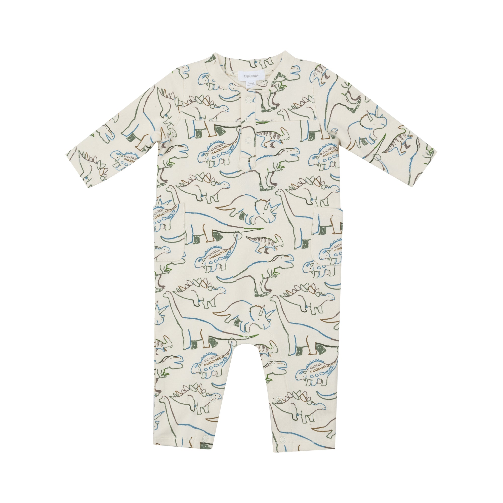 Artsy Dinos French Terry Uni Romper