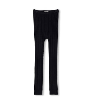 Cable Knit Leggings | Black