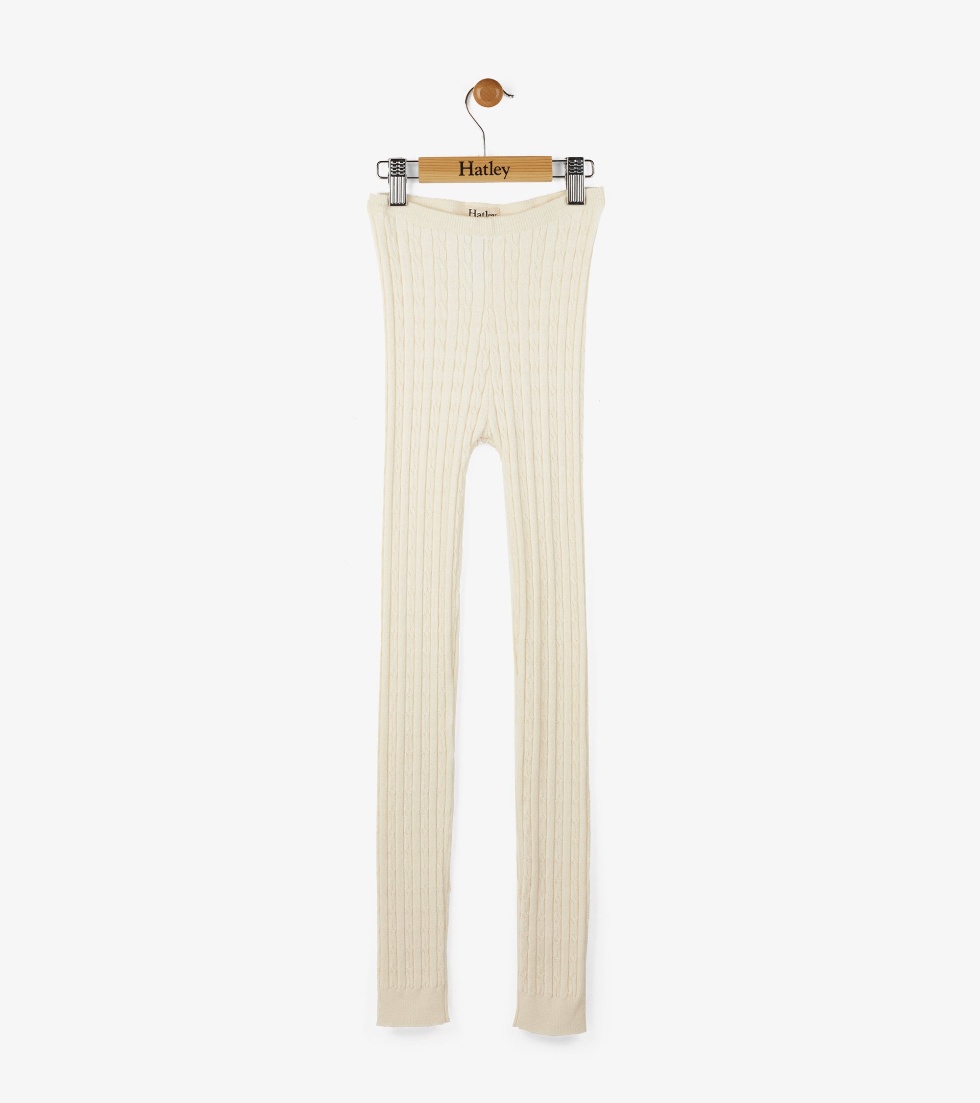 Cable Knit Leggings | Cream