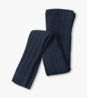 Cable Knit Leggings | Navy