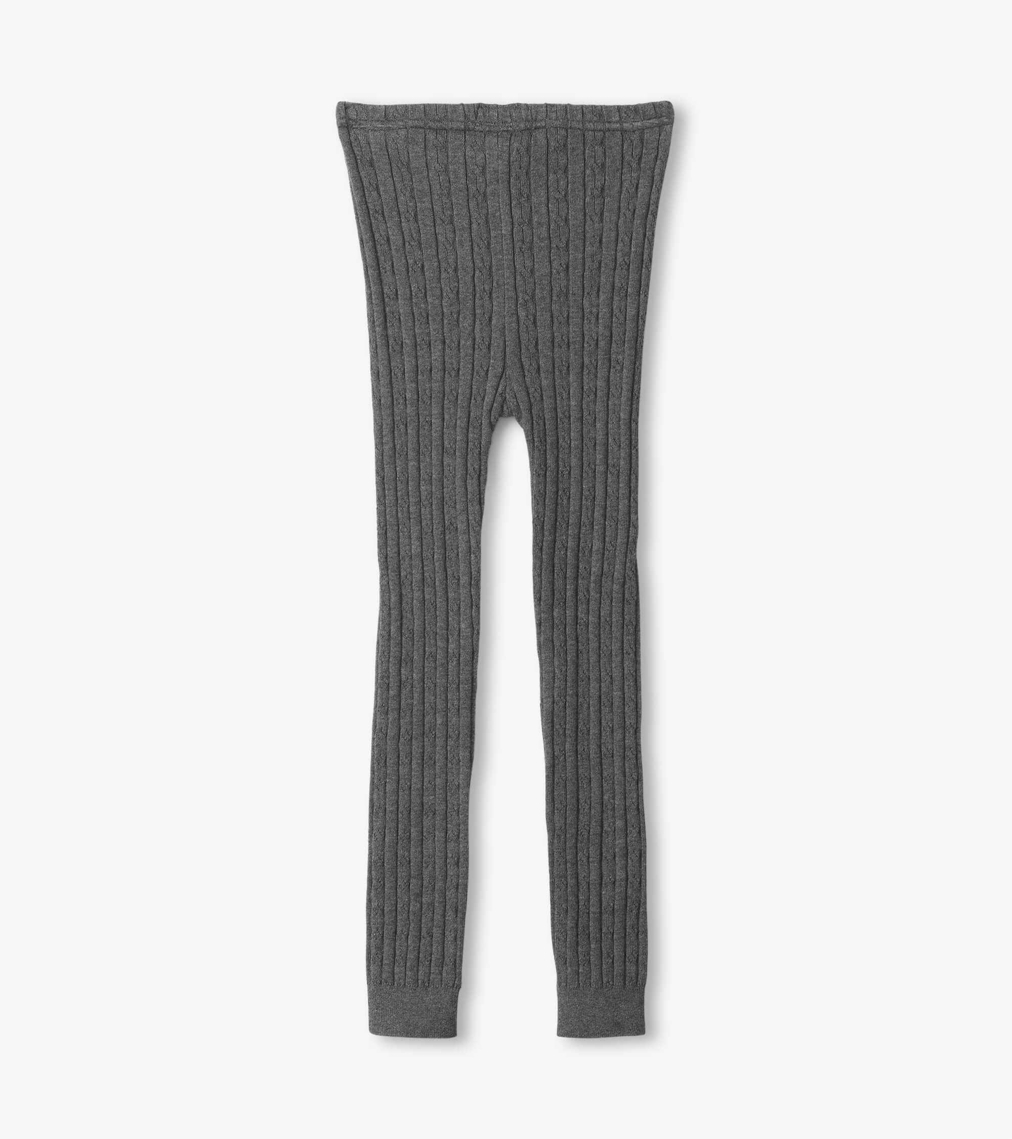 Cable Knit Leggings | Charcoal