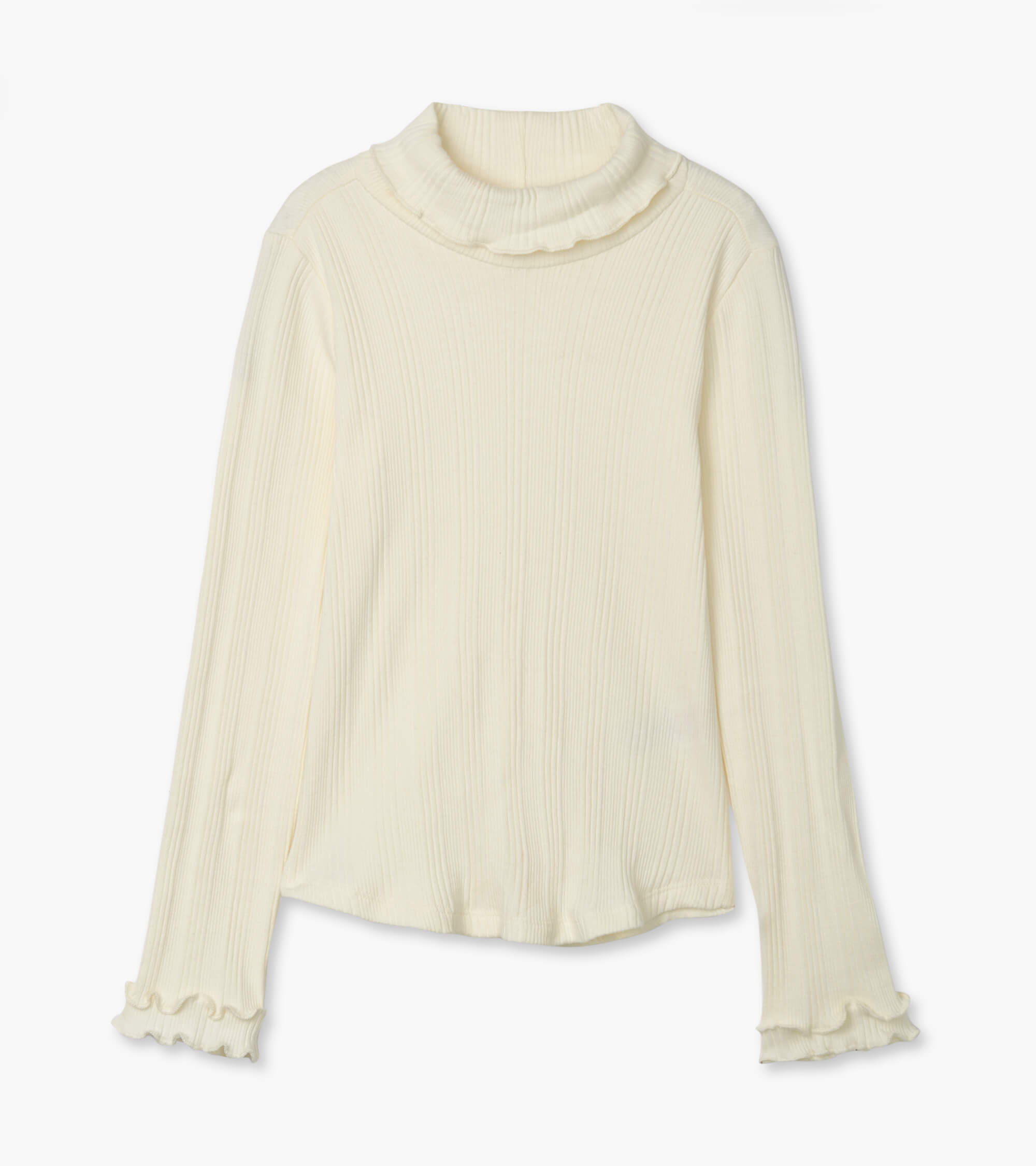 Winter Cream Turtleneck Top