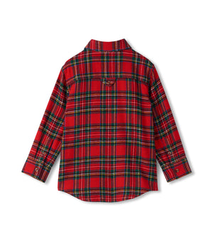 Red Plaid Button Down Shirt