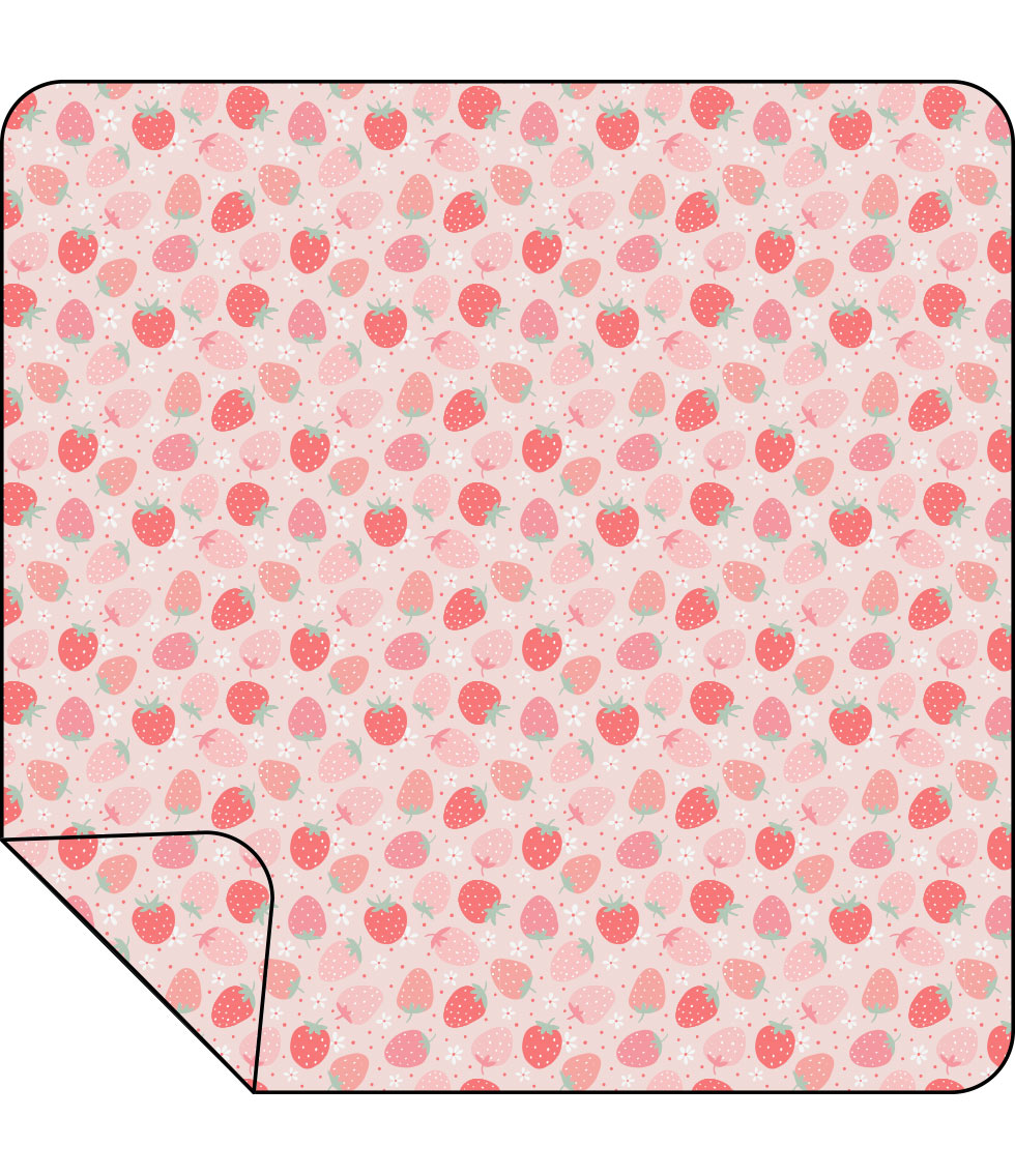 Strawberry Bliss Muslin Swaddle Blanket