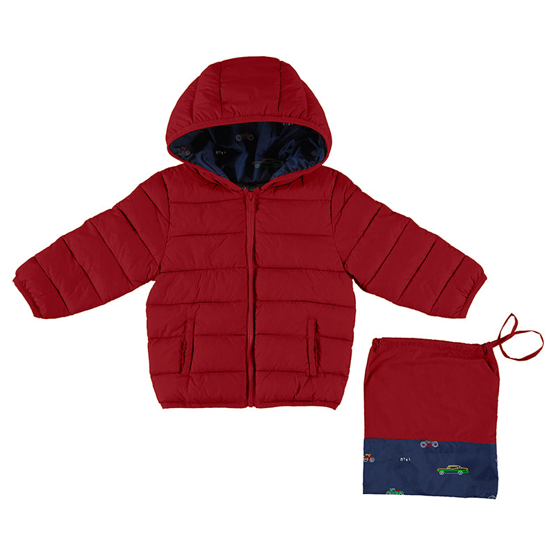 Boys red hot sale padded coat