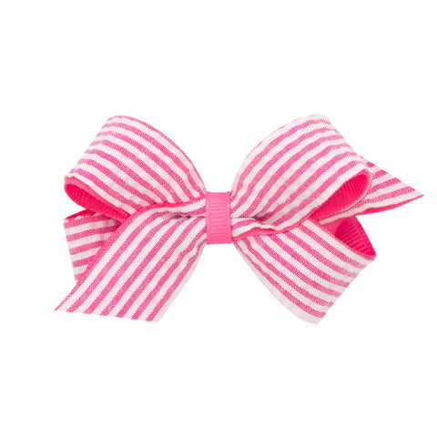 Mini Genuine Seersucker Overlay Bow | Assorted Colors - Threadfare ...