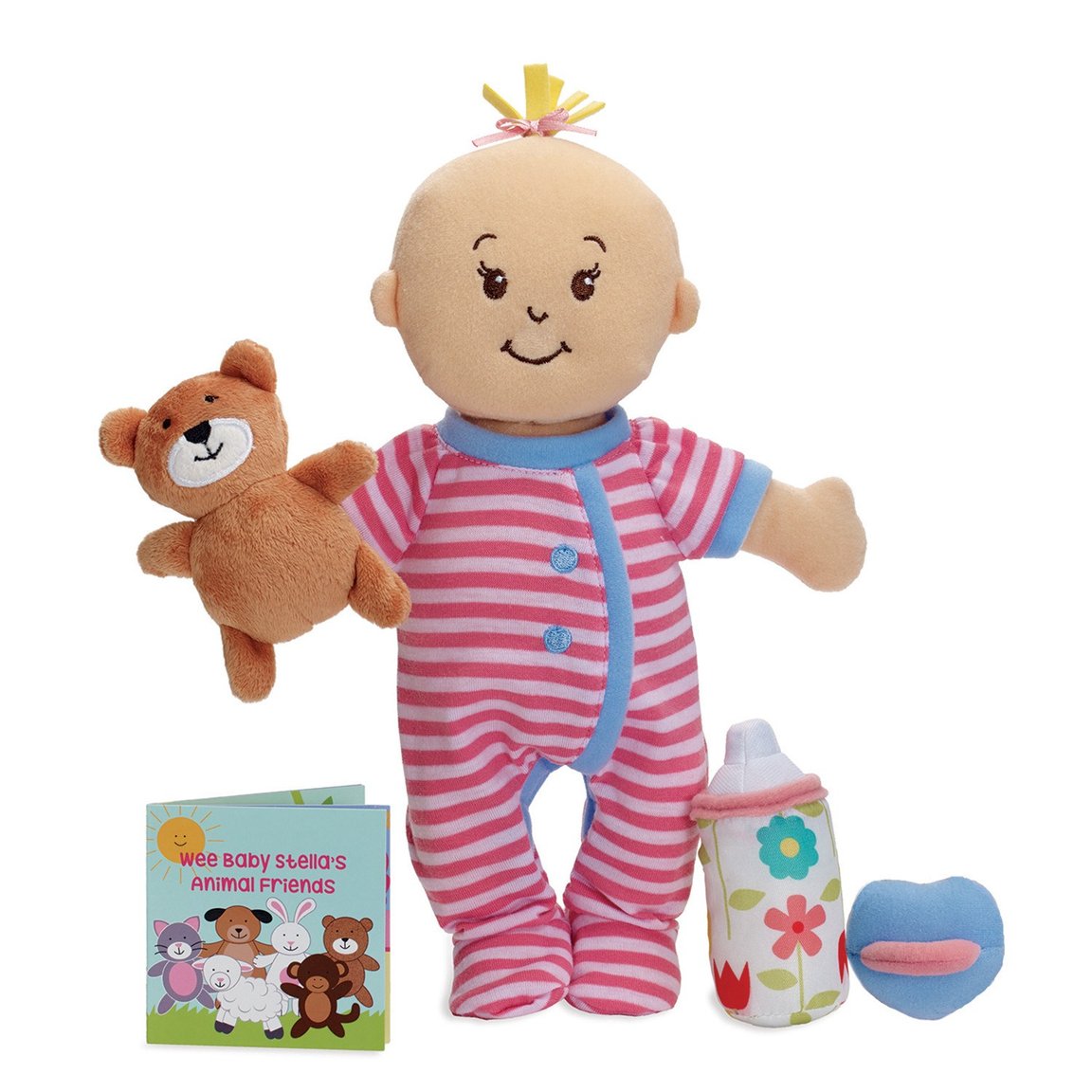 Wee Baby Stella Peach Soft Plush Baby Doll | Sleepy Time Scents Set