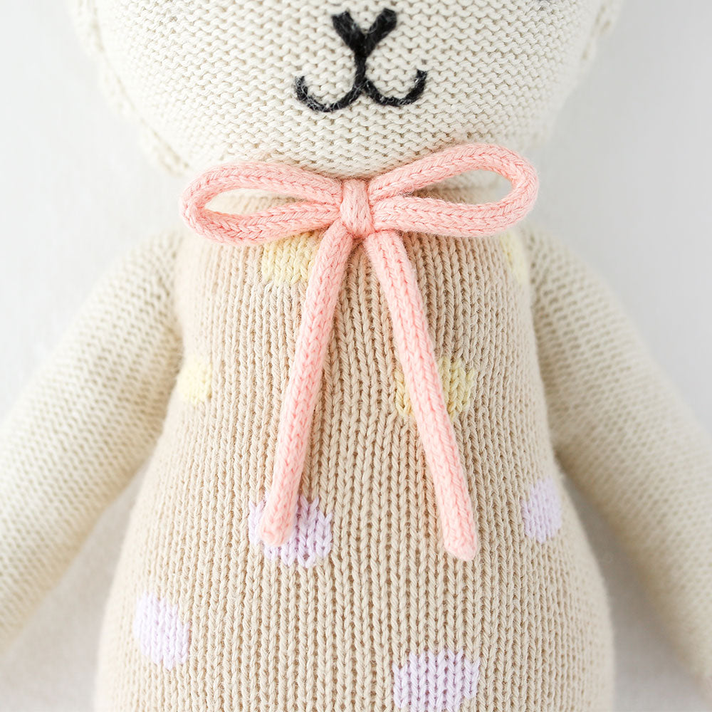 Handmade Crochet Sleepy Deer Stuffed Animal Knit Soft Doll Toy Birthday Gift