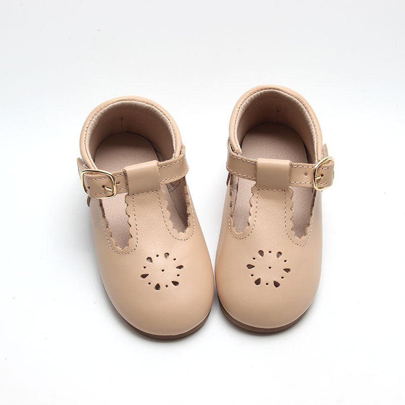 See Kai Run Mary Jane shoes tan suede w/ pink size 3 infant