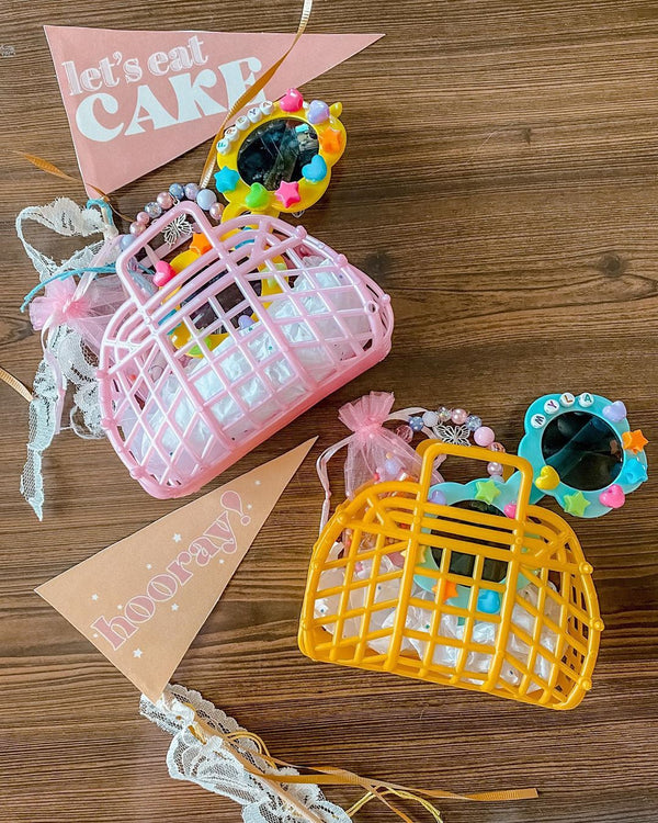 Retro Jelly Basket Mini | Assorted Colors - Threadfare Children's Boutique