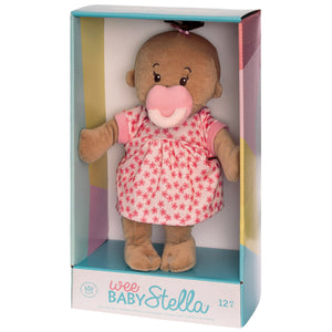 Wee Baby Stella Doll Beige, Soft Plush Baby Doll